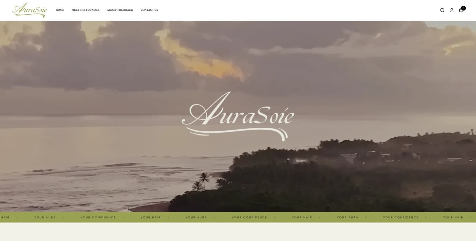 AuraSoie — Web Development for a beauty brand